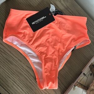 PLT high waist bikini bottoms